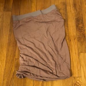 T by Alexander Wang grey Marled Jersey Twist skirt